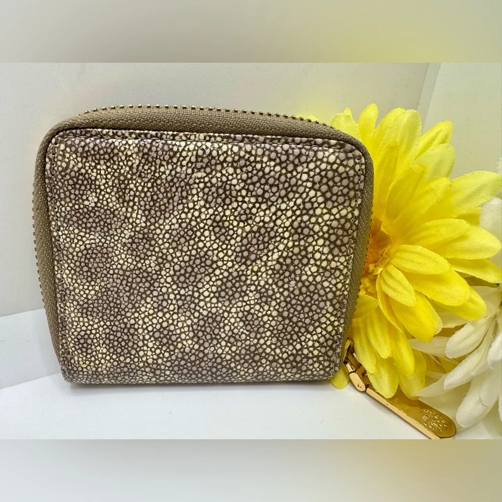 Vince Camuto Animal Print  Small Coin Purse Wallet  Compact